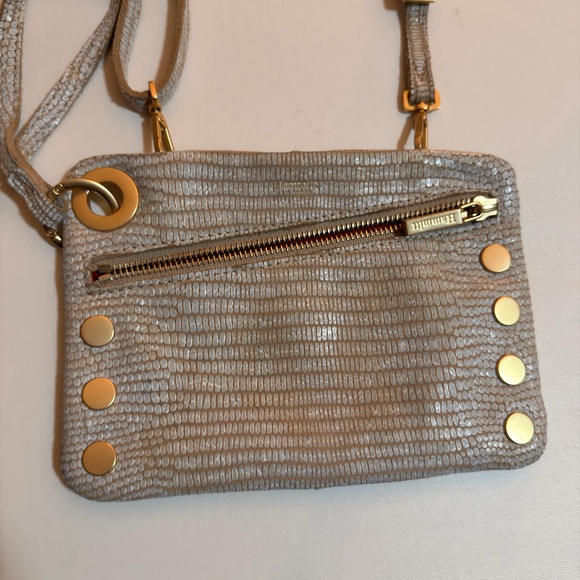 Hammitt Nash Small Wristlet Clutch Crossbody Reptile Snakeskin - Picture 2 of 8